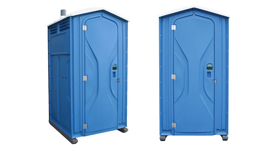 Long-term porta potty units on site in Beaumont, Texas